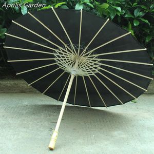 Paraguas 56 cm/82 cm Paraguas blanco y negro Paraguas de baile Paraguas de papel al óleo Paraguas de tela de seda Paraguas chino dorado 230330