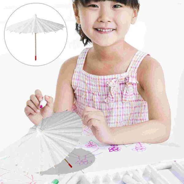 Parapluies 5pcs Graffiti bricolage huile-papier école maternelle artisanat