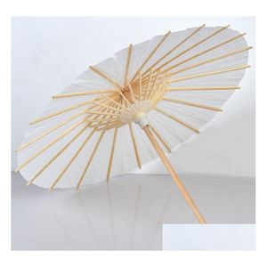 parapluies 60pcs parasols de mariage de mariée articles de beauté en papier blanc mini-parapluie chinois diamètre 60cm sn4664 livraison directe à domicile dhejz