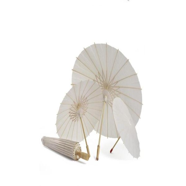 Parapluies 60pcs Parasols de mariage de mariée Papier blanc Articles de beauté Chinois Mini Craft Umbrella Diamètre 60cm Sn1771707007 Drop Deliver Dhmky