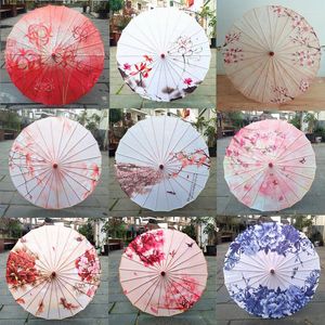 Parapluies 82cm tissu style chinois huile-papier parapluie Hanfu femme imperméable à la pluie danse décor à la maison classique sombrilla décoratif