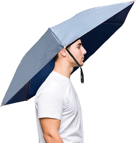 Parapluies 95 cm grand arc-en-ciel pêche chapeau voyage en plein air 2 fois pour adultes enfants femmes hommes 221027