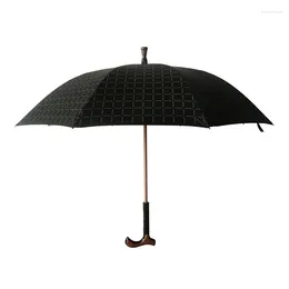 Paraplu's Antislip rietparaplu voor ouderen Buiten Lange steel Stevig en duurzaam Klimmen bij zonnig, regenachtig weer