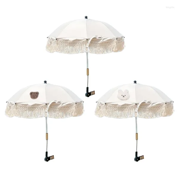 Parapluies antiuv résistant à l'usure, frange, style bohème, accessoires de plage