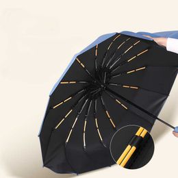 Parapluies Parapluie automatique à double quille moderne simplicité parasol grand anti-vent mâle parapluies à usage ensoleillé et pluvieux