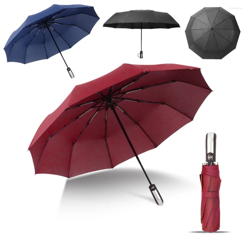 Зонты Автоматический Открытый Закрытый Складной Зонт Ветрозащитный Компактный Маленький Портативный Для Мужчин Женщин