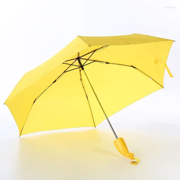 Parapluies banane parapluie mignon peut être utilisé comme nouveauté cadeau pour enfants protection coupe-vent pliant