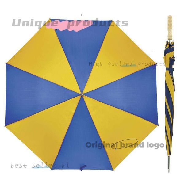 Parapluies Big Long Designer Golf Umbrella Men UV Protection UV Fibre de carbone Femme Golf Umbrella Super Deluxe Auto Open Wind Rain Resitant Stripes Resitant Caupe 34