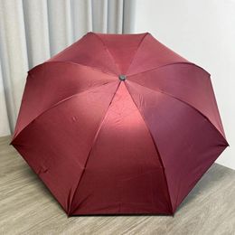 Paraplu's Opvallende drievoudige paraplu Handopen zonnescherm Sunblock Relatiegeschenk Opvouwbaar achteruit