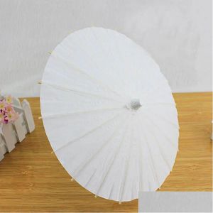 Parapluies Papier de mariage nuptial Parasols Handmade Plain chinois mini parapluie artisanal pour suspension des ornements suspendus