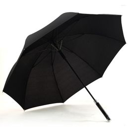 Umbrellas Business Metal Metal Wood Many Many Hombres Solder Rain Rain Rain Dual Propósito Long Sunshade Golf