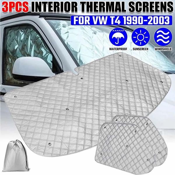 Parapluies Parapluie de voiture Pare-soleil intérieur fenêtre latérale avant pare-soleil couverture UV protecteur aveugle SUV berline pare-brise ensemble pour T4 19902003 231010