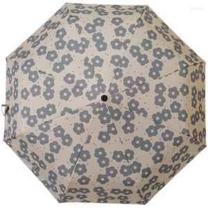 Parapluies Chic Français Parapluie Femelle Sen Série Ins Super Belle Pluie Et Clair Double Usage Automatique Soleil
