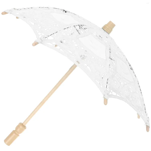 Parapluies enfants broderie Parasol dentelle parapluie filles Po accessoires enfants cadeau scène mise en page décoration