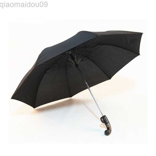 Paraguas Creative Classical Western Gun Automatic Short Guns Paraguas para hombres Sombrilla Parasol Doble plegable Paraguas cortavientos Hombre AA230404