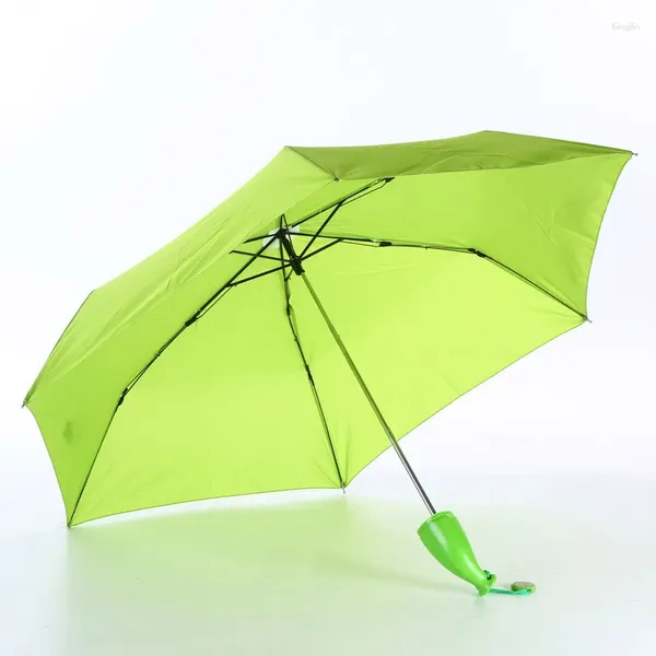 Parapluies créatifs fruits pliants Parasol pluvieux mode Mini UV coupe-vent banane parapluie pour femmes hommes 2024 nouveauté mignonne