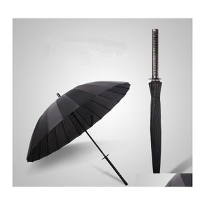 Parapluies créatifs manche long handle samurai ninja sword parapluie japonais ninjalike grand vent de soleil qui a du vent de la pluie ouverte dhi5o