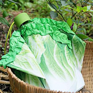 Umbrellas forma creativa de vegetales para paraguas Mujeres anti uv Parasol Fashion Protection Sun Small