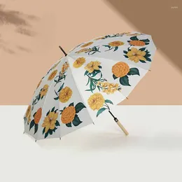 Paraplu's Designer Automatische Parasol Paraplu Regen Winddicht Zon Luxe Mannelijke Versterkte Ombrello Huishoudelijke Merchandises YX50UM