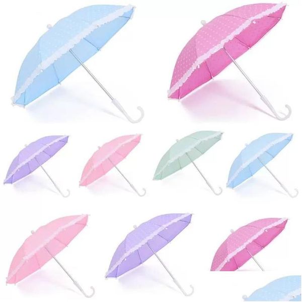 Parapluies Dot Impression Kid Parapluie Mini Mignon Enfants Mode Bonbons Couleur Paraguas Pour La Randonnée En Plein Air Voyage Facile Transporter Drop Livraison Dhgf6