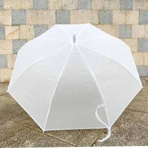 Paraplu's elegante grote paraplu transparante ultralicht lange handgreep bruiloft kinderen meisjes paraguas mujer zon parasols dl60ys