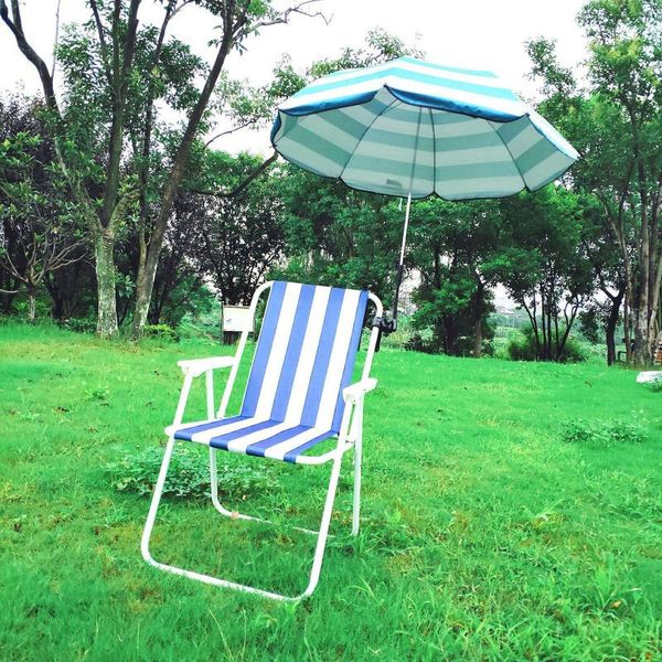 Parapluies parapluie de plage pliable avec pince pare-soleil universel pour chaise Camping poussettes Parasol Portable