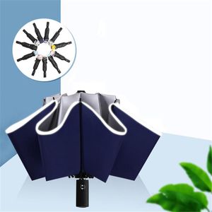 Paraplu's Volledig automatisch vouwen Paraplu -bedrijf Zonnige regenachtige winddichte waterdichte waterdichte UV Parasol man vrouw zomer grote zonneschade paraguas