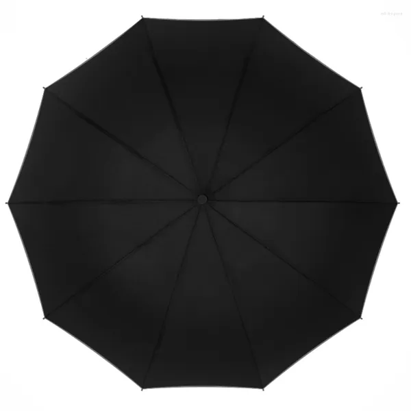 Parapluies Parapluie pliant entièrement automatique avec lumière LED inversée pliable coupe-vent petit portable pour les jours de soleil ou de pluie