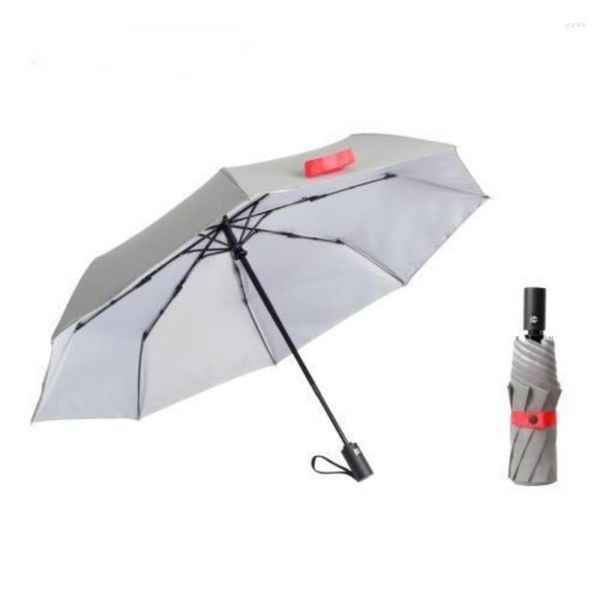 Parapluies entièrement automatiques, course de nuit, réfléchissant, décolorés lorsqu'ils sont exposés à l'eau, Protection contre le soleil, pliable