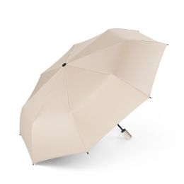 Parapluies Entièrement Automatique Parapluie Simple Femme Ensoleillé et Pluvieux Double Usage Parasol Soleil Crème Solaire Pliante Rétrécissement Anti-vent Ins 230314