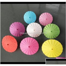 Parapluies ménagers ménagers Home Garden Drop Livraison 2021 Bridal Parasols Colorf Paper Chinois Mini Craft Umbrella Diamètre 2030406 DHIAC