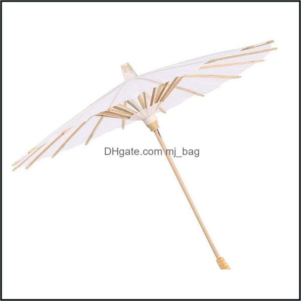 Parapluies Ménage Divers Maison Jardin Bricolage Parapluie En Papier Blanc Artisanat Décoratif Pour Mariage Fête De Mariage Décor Retour À L'école Enfants