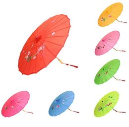 Paraplu's Japanse Chinese Oosterse Parasol Handgemaakte Stof Paraplu Voor Bruiloft Pography Props LX64776649070