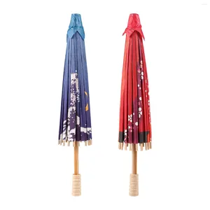 Parapluies japonais huile papier parapluie vintage fleurs de cerisier danse ancienne décoration de style chinois
