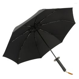 Paraplu's Katana Pography Paraplu Winddicht Japanse stijl Speelgoed Regen Klein Decor Heren Automatisch Draagbaar Paraguas Sunny Angel
