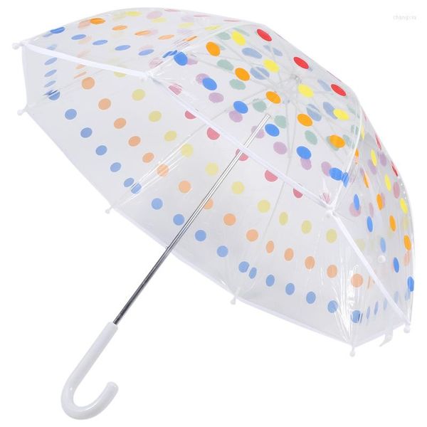 Parapluies pour enfants Parapluie à bulles transparent pour enfants pour hommes et femmes Mode à long manche transparent pour enfants