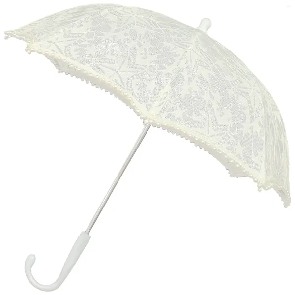 Parapluies dentelle parapluie fleur fille accessoires de mariage en vrac plastique mariée thé fête pour enfants