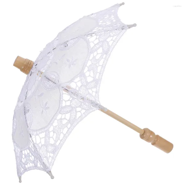 Parapluies Parapluie en dentelle pour Tea Party Mariage Po Prop Mariée Pographie Filles Femmes Pluie