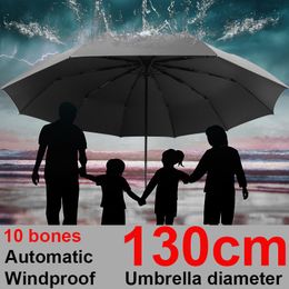 Parapluies Grande Taille Pliable Fort Coupe-Vent Voyage Parapluie Pluie Femmes Famille 130cm Grand Paraguas 3 Parapluie Pliant Pluie Tempête pour Hommes 230615