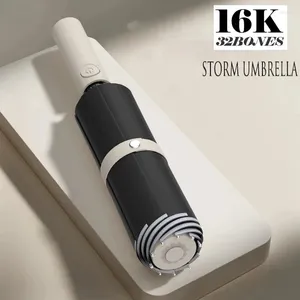 Paraplu's Grote paraplu 16K dubbele botten Heren Dames Winddicht Compact Automatisch opvouwbaar Zakelijk Luxe Zon Regen