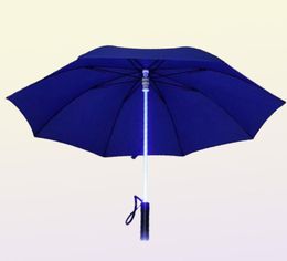 Parapluies LED Light Sabre Up Umbrella Laser Sword Golf changeant sur le puits en frayeur Flash 20216145950