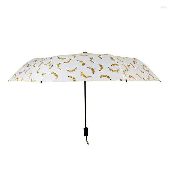 Parapluies lumière soleil parapluie femme Anti Uv parasol Portable trois pliant ensoleillé créatif extérieur Parasols Kawaii Ambrella B