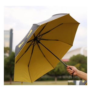 Parapluies Little Devil Parapluie Revêtement Noir Protection Uv Coupe-Vent Sunsn Quatre Pliant Ensoleillé Pluvieux Dbc Dh1374 Drop Delivery Home G Dhwg7