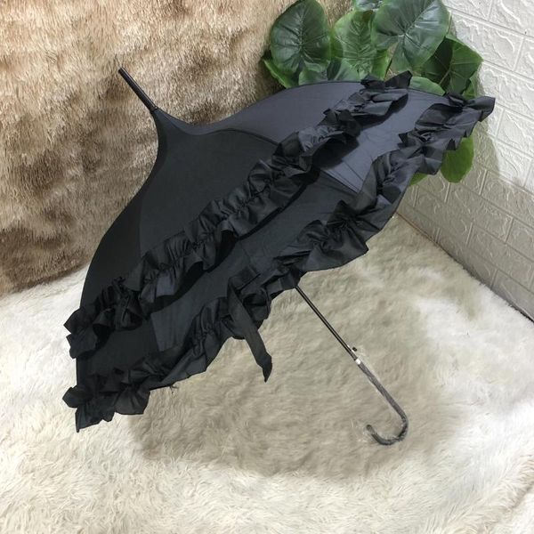 Parapluies Lolita Girly Art Parapluie Designer Mariage Esthétique Grand Long Manche Uv Luxe Fort Sombrilla Sol Mujer Sunny Angel