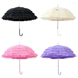 Parasols lolitas jupe soft yarn nuage ajusté taille ajusté super canopée pour mariage