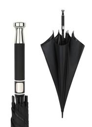 Paraplu's luxe golfparaplu Volledige vezel Automatisch lang handvat bedrijf Sraight paraguas aangepaste logo7286065