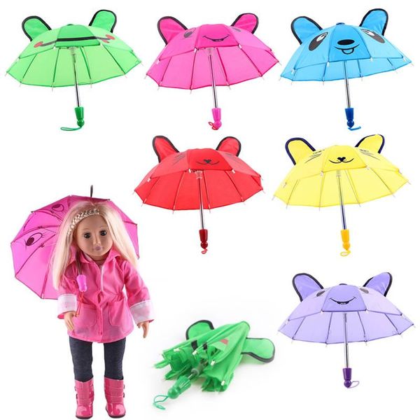 Parapluies Ly Beautiful Parapluie Accessoires Enfants Filles Cadeaux Convient Pour 18 pouces American Girl Doll VA88