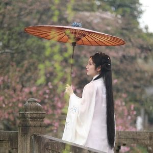 Parapluies manuels chinois pour femmes, parapluie de mariage à longue poignée, pare-soleil décoratif, Sombrilla Playa pour filles