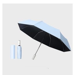 Parapluies Matic Rétractable Sécurité Anti-Rebond Parapluie Nouveau Vinyle Sunblock Solide Couleur Drop Livraison Ot2Jw