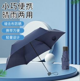 Parapluies Mini Parapluie De Poche Femmes Uv Petits Parapluies Pluie Imperméable Hommes Soleil Parasol Pratique Filles Voyage Parapluie Enfant 2 Dhvwt
